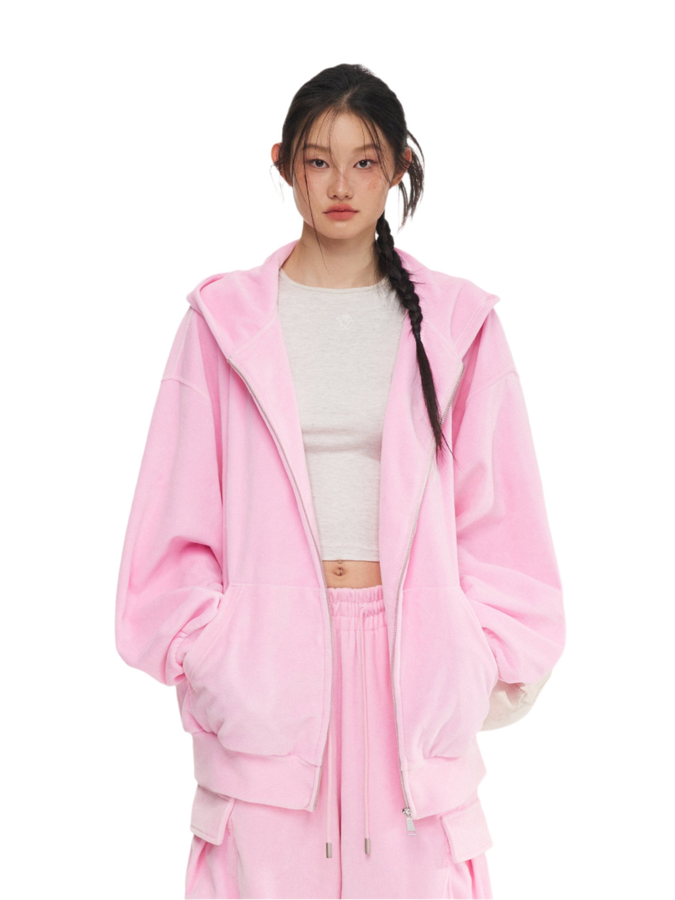 Pink Velvet hoodie – NAWS