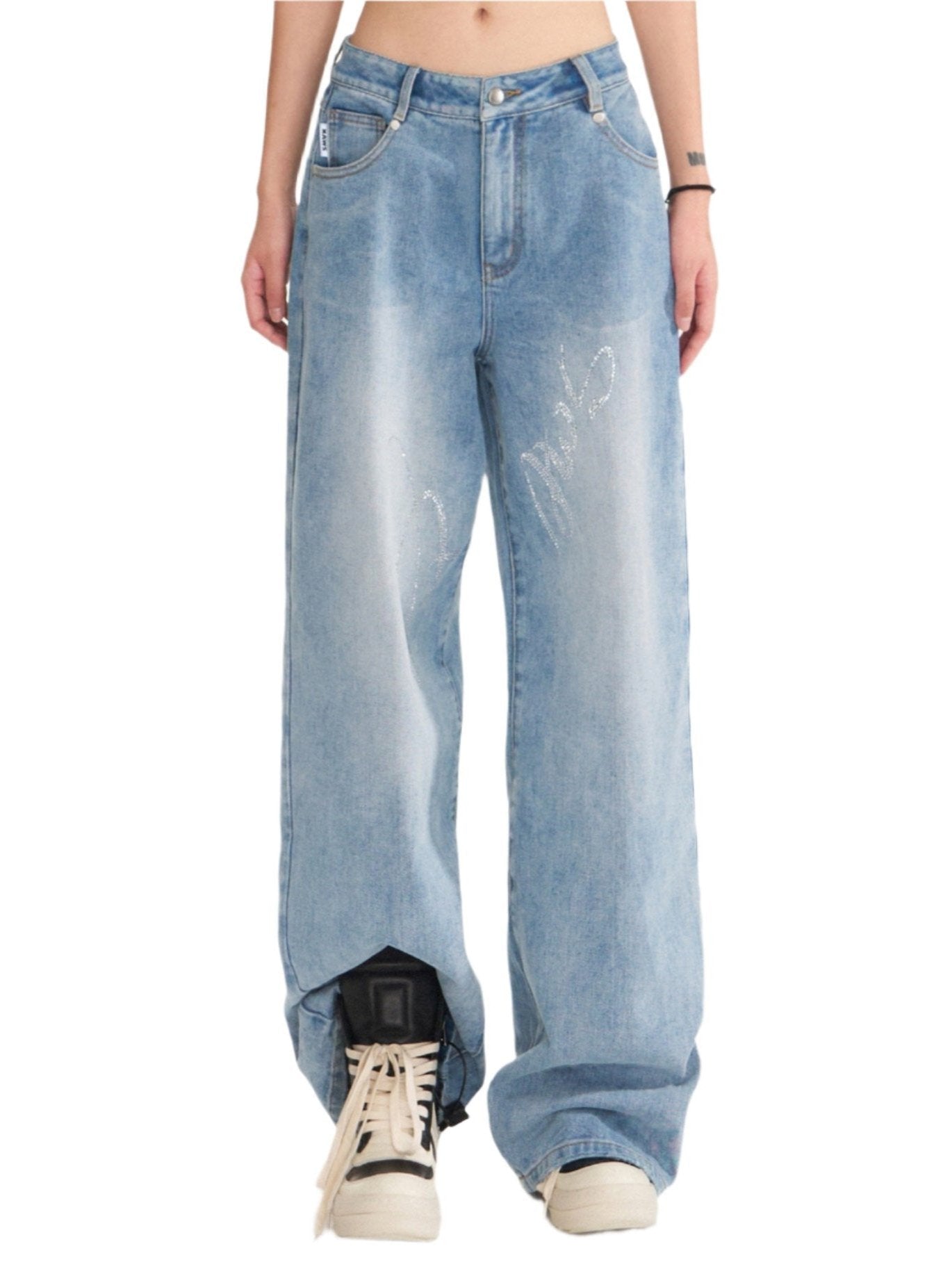 Rhine Stones Denim Pants main image 1