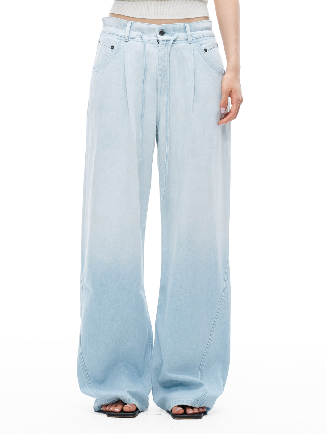 Icy Mist Blue N3 Wide-Leg Jeans – NAWS