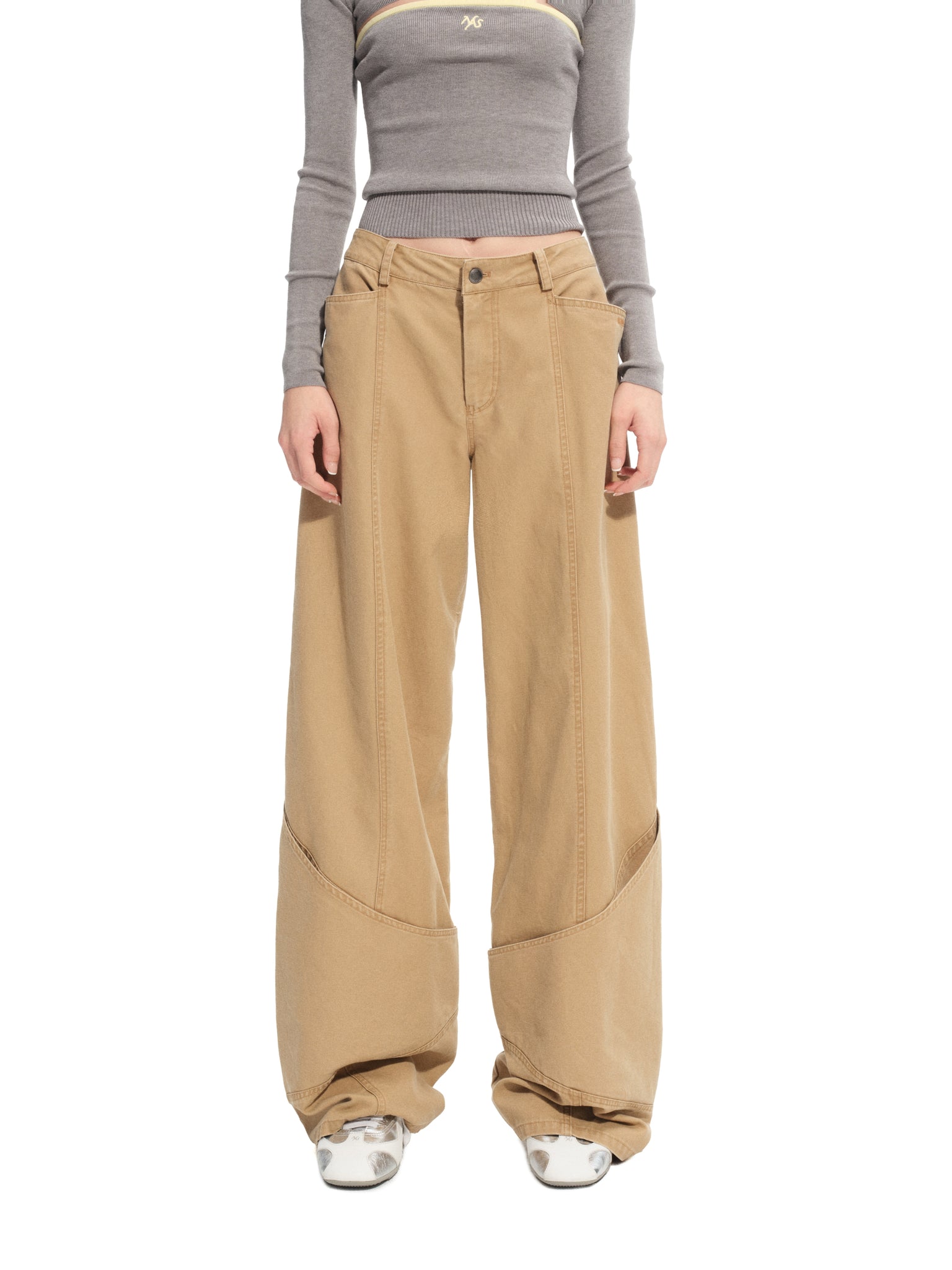 샌디 브라운 라이트 엄브렐라 캐주얼 오버올