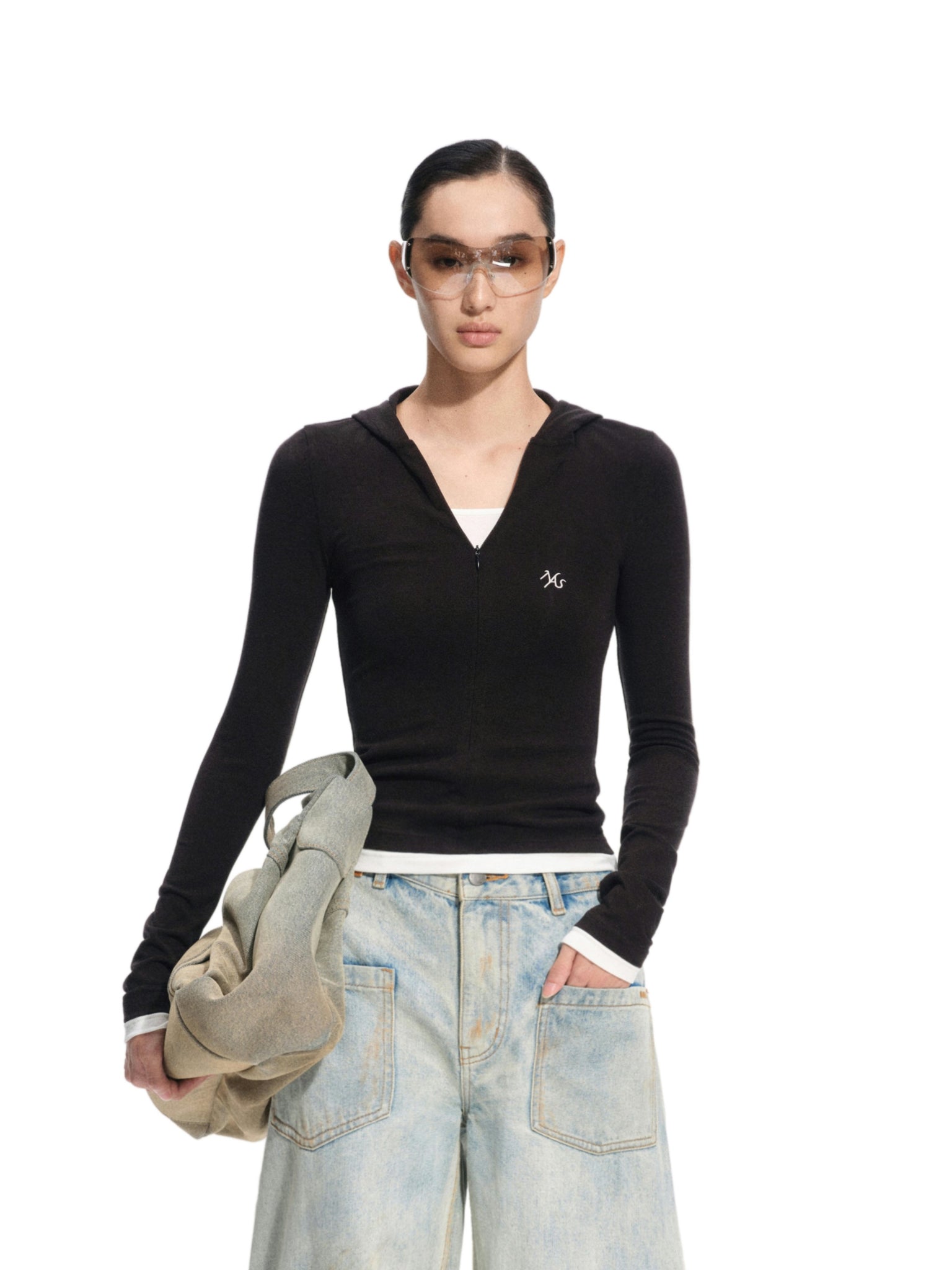 Shuoyuan Hooded Long-Sleeve Tee