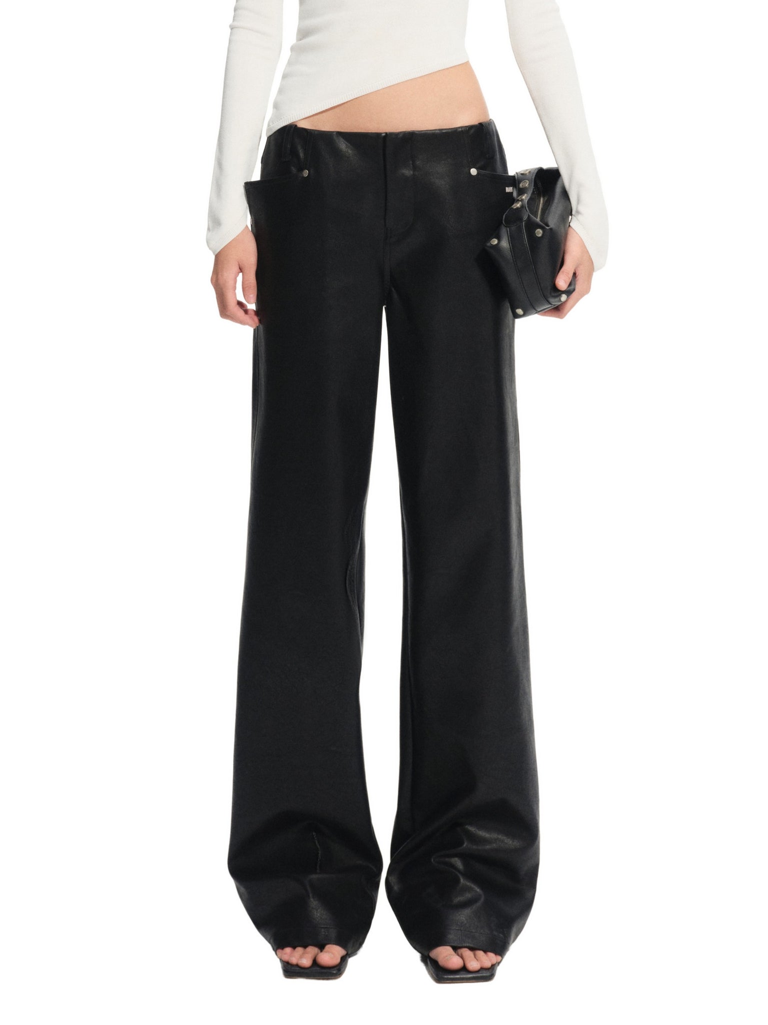 유니콘 가죽 바지