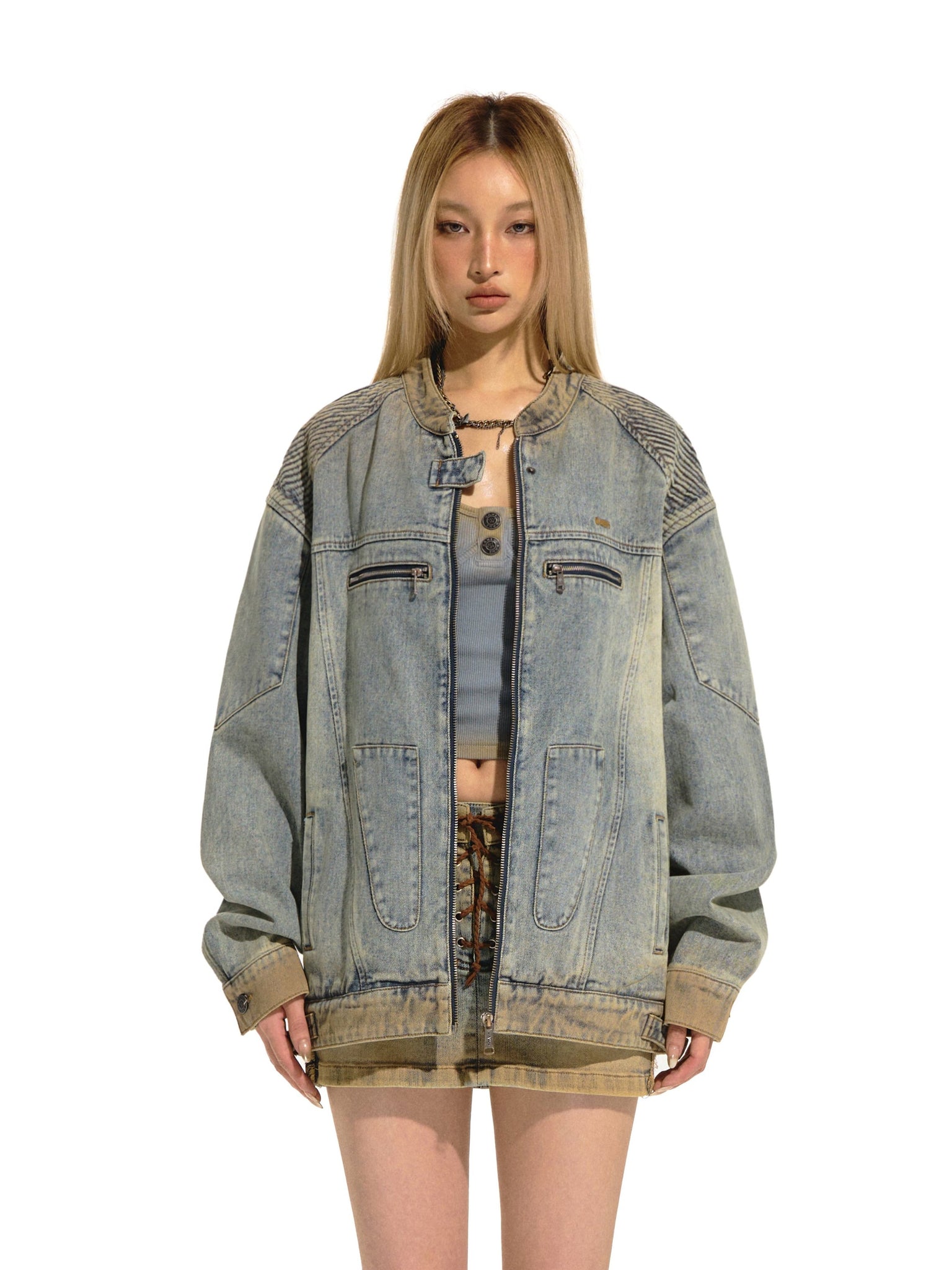 Mud Biker Denim Jacket