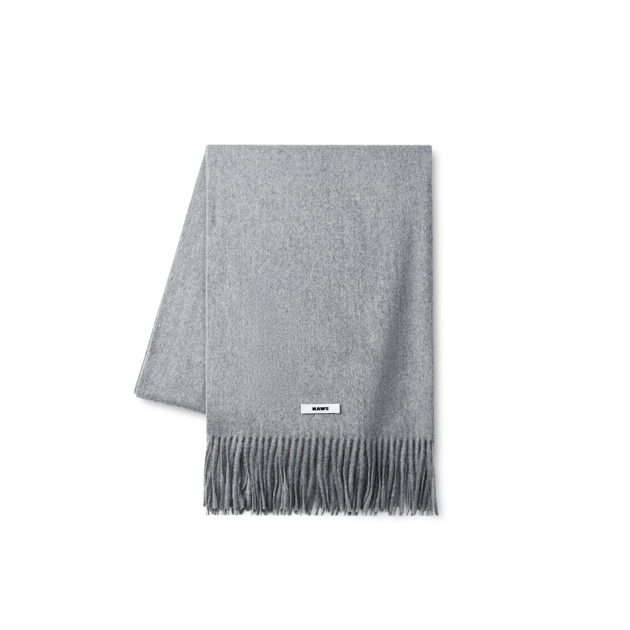 Haze Gray Classic Fringe Scarf