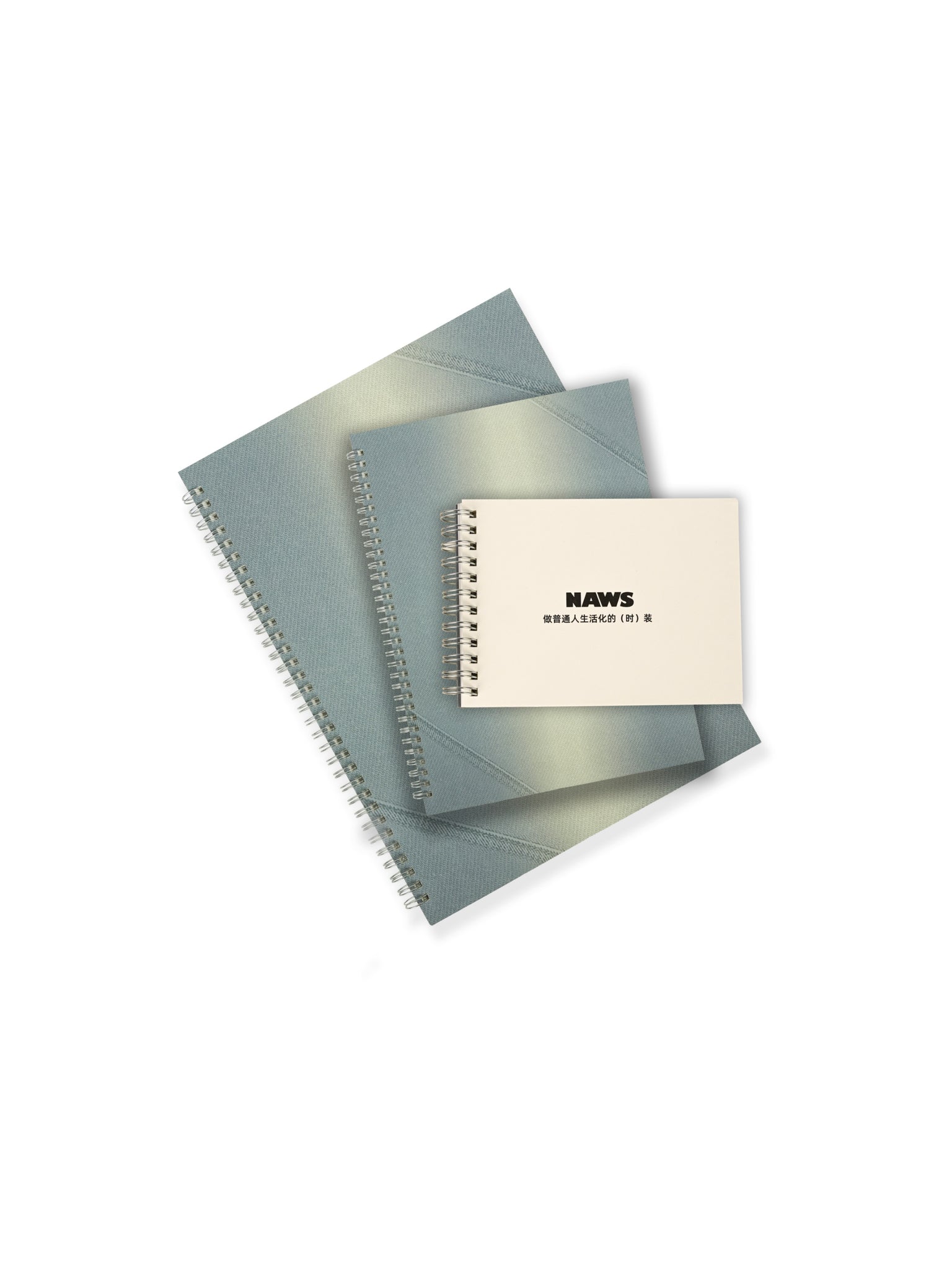 Gradient Denim Notebook (3-Piece Set)