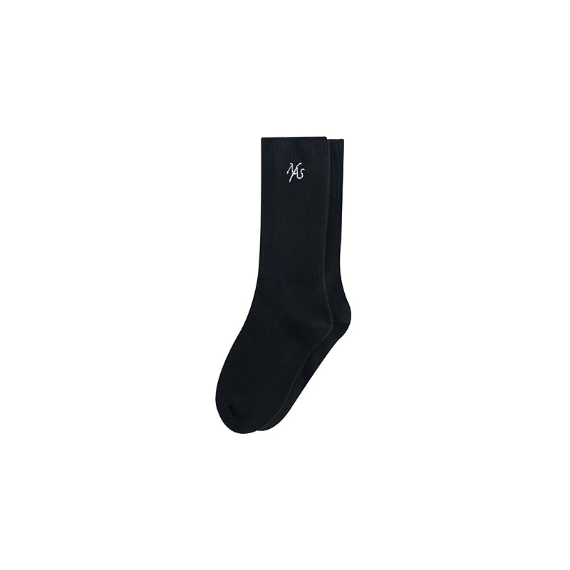 Black Classic Loose Anklet Socks