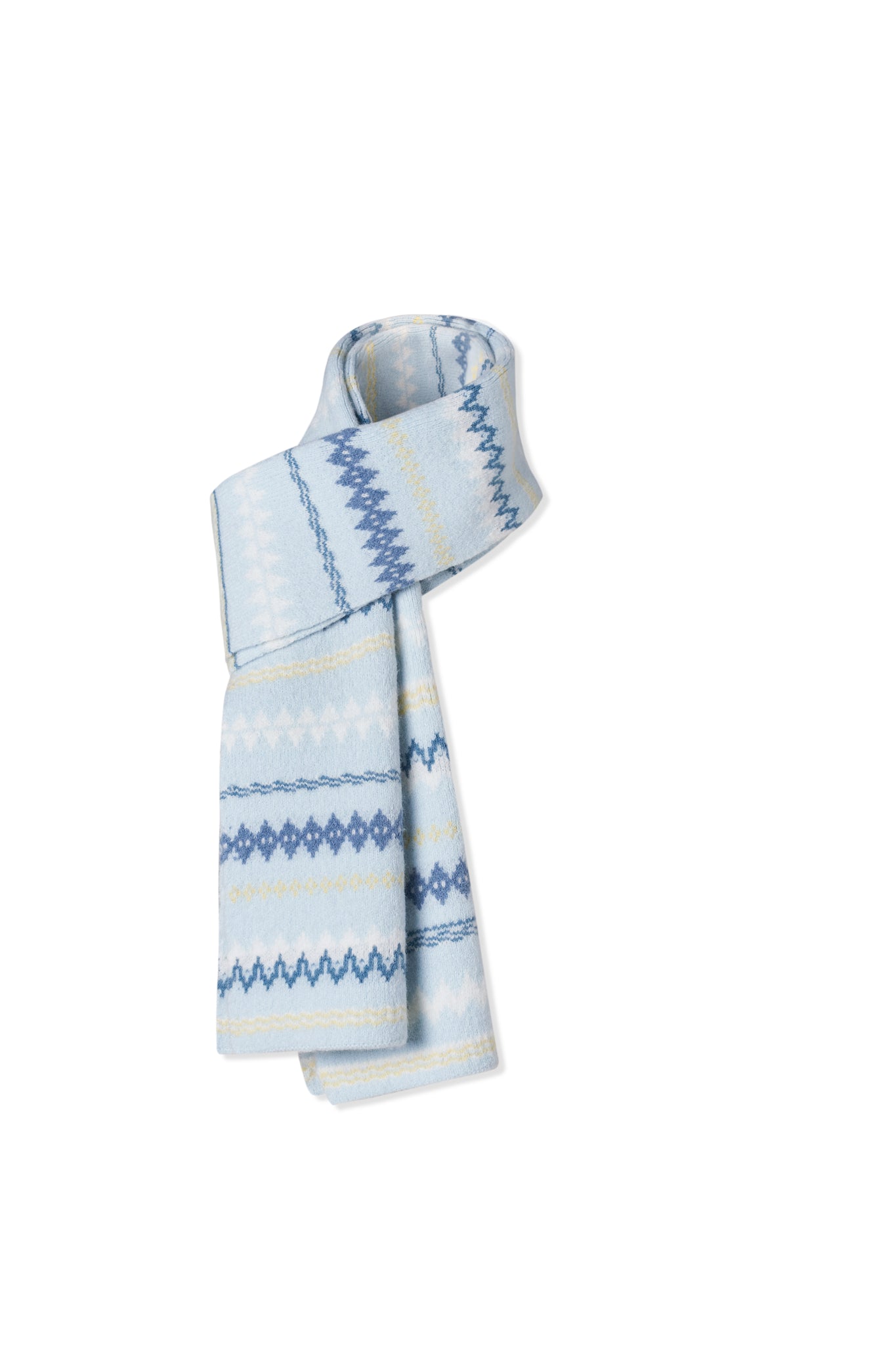 Blue FairIsle Scarf