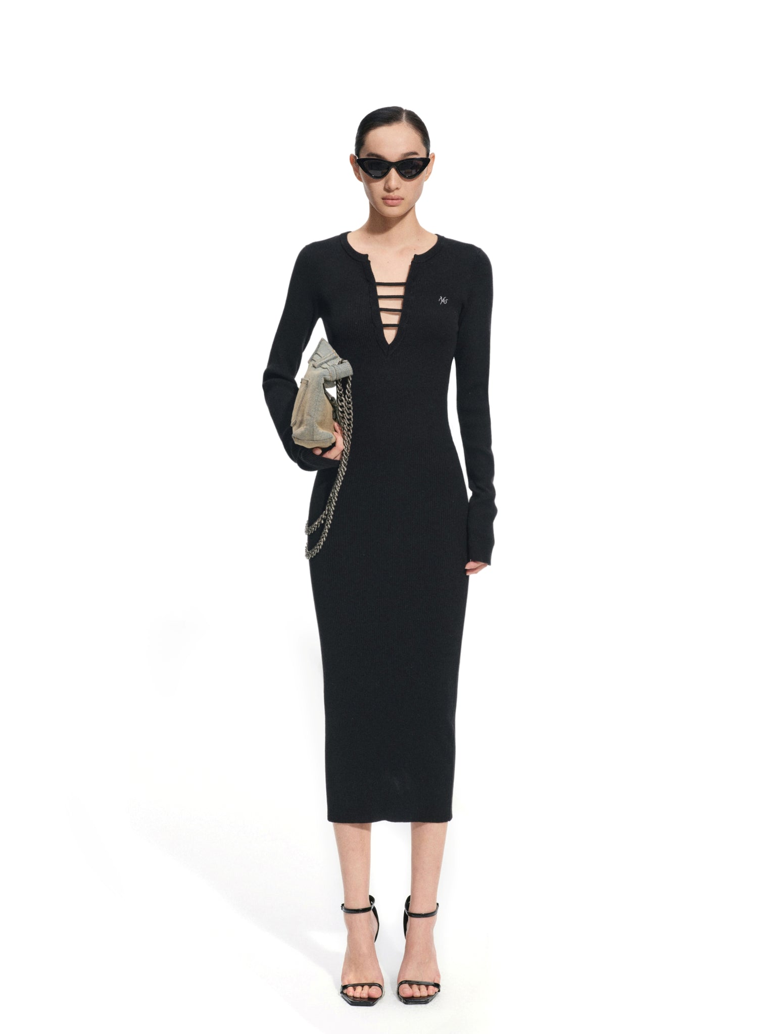 Deep Sea Black Hengji Dress