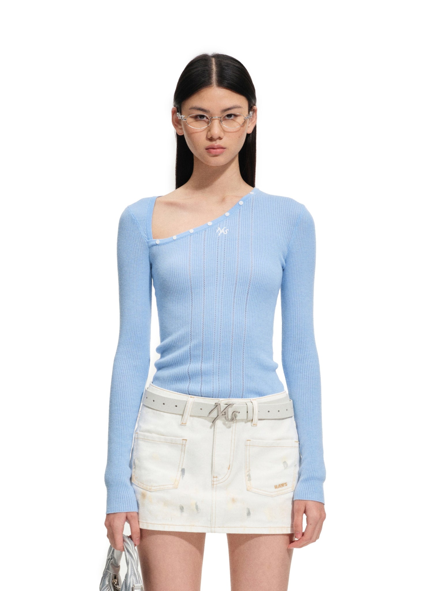 Ice Porcelain Blue Polar Knitwear